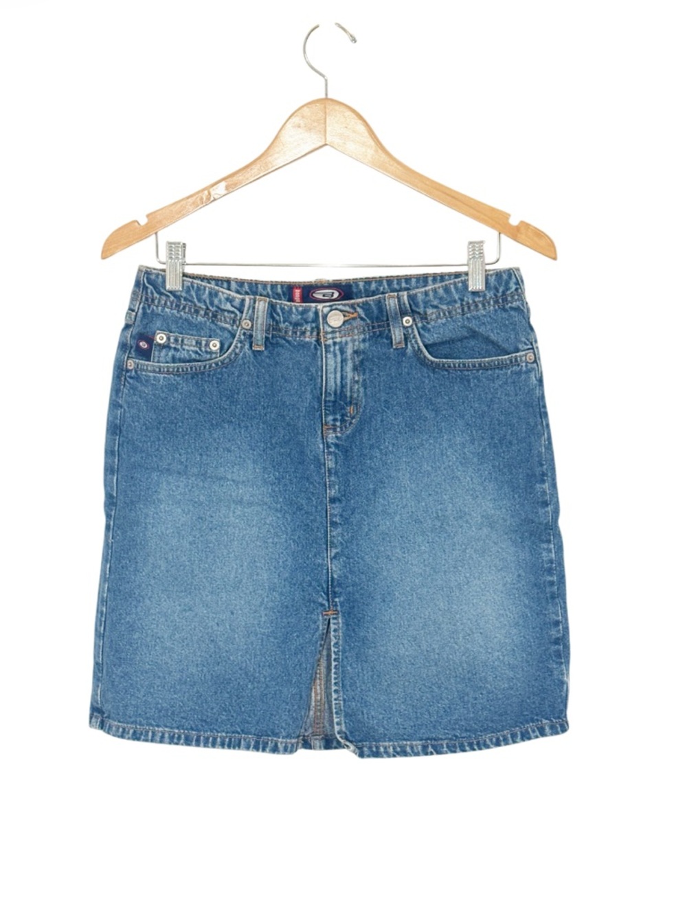 BONGO Vintage Hipster Denim Skirt Waistless Size 7